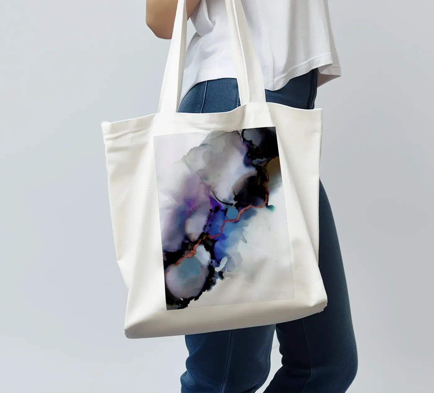 Depth tote bag by Larissa van der Laan