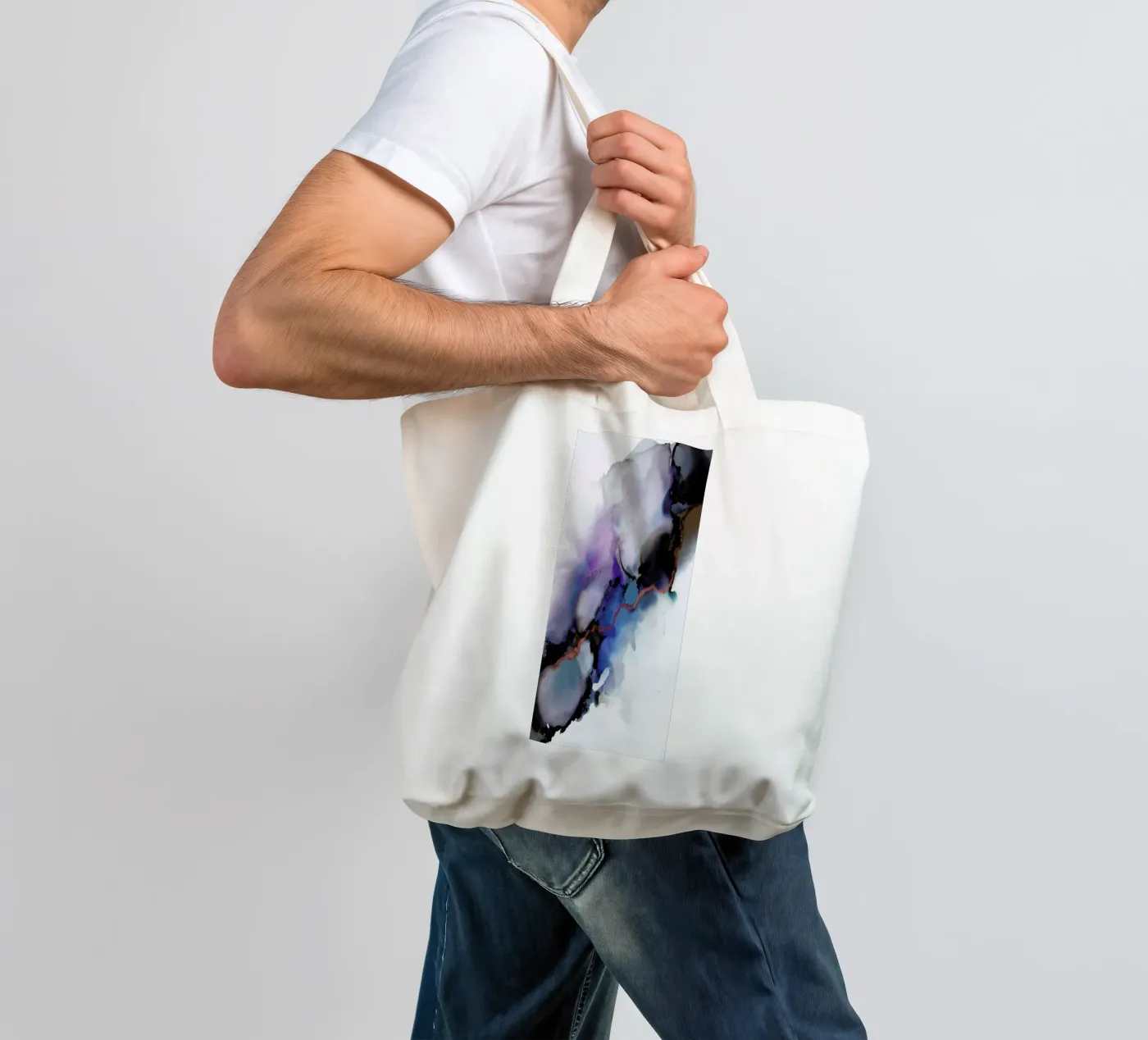 Depth tote bag by Larissa van der Laan