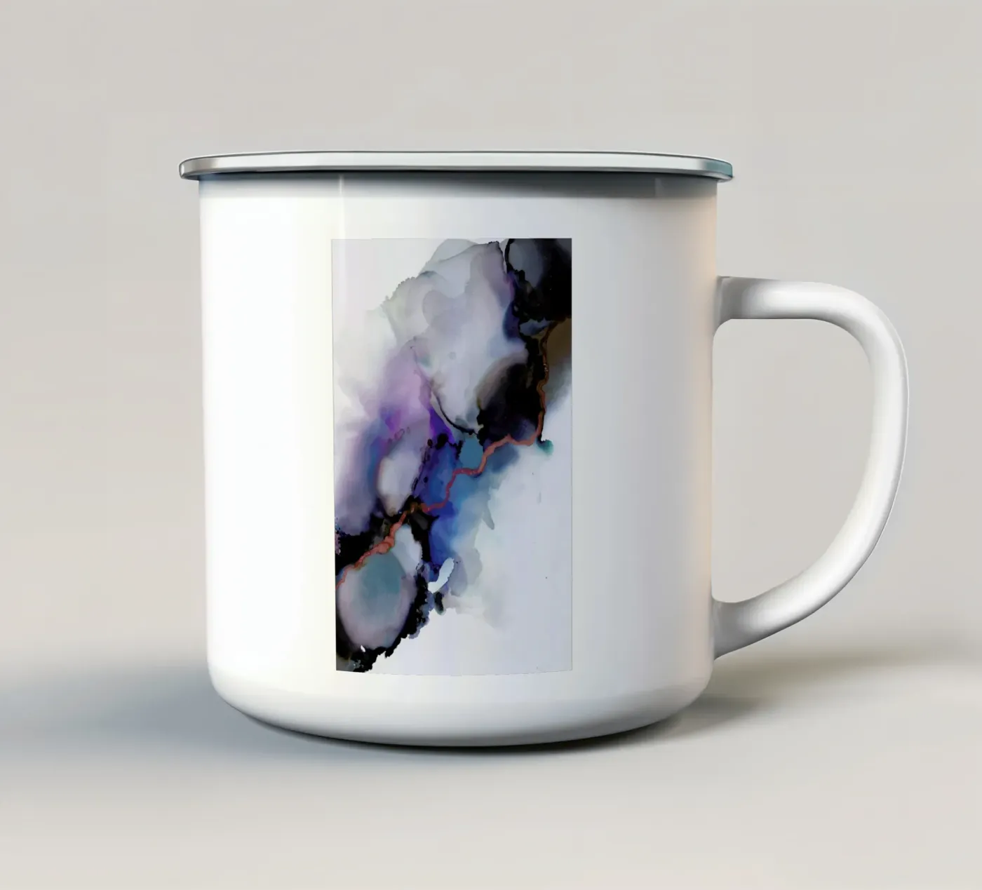 Depth enamel mug by Larissa van der Laan