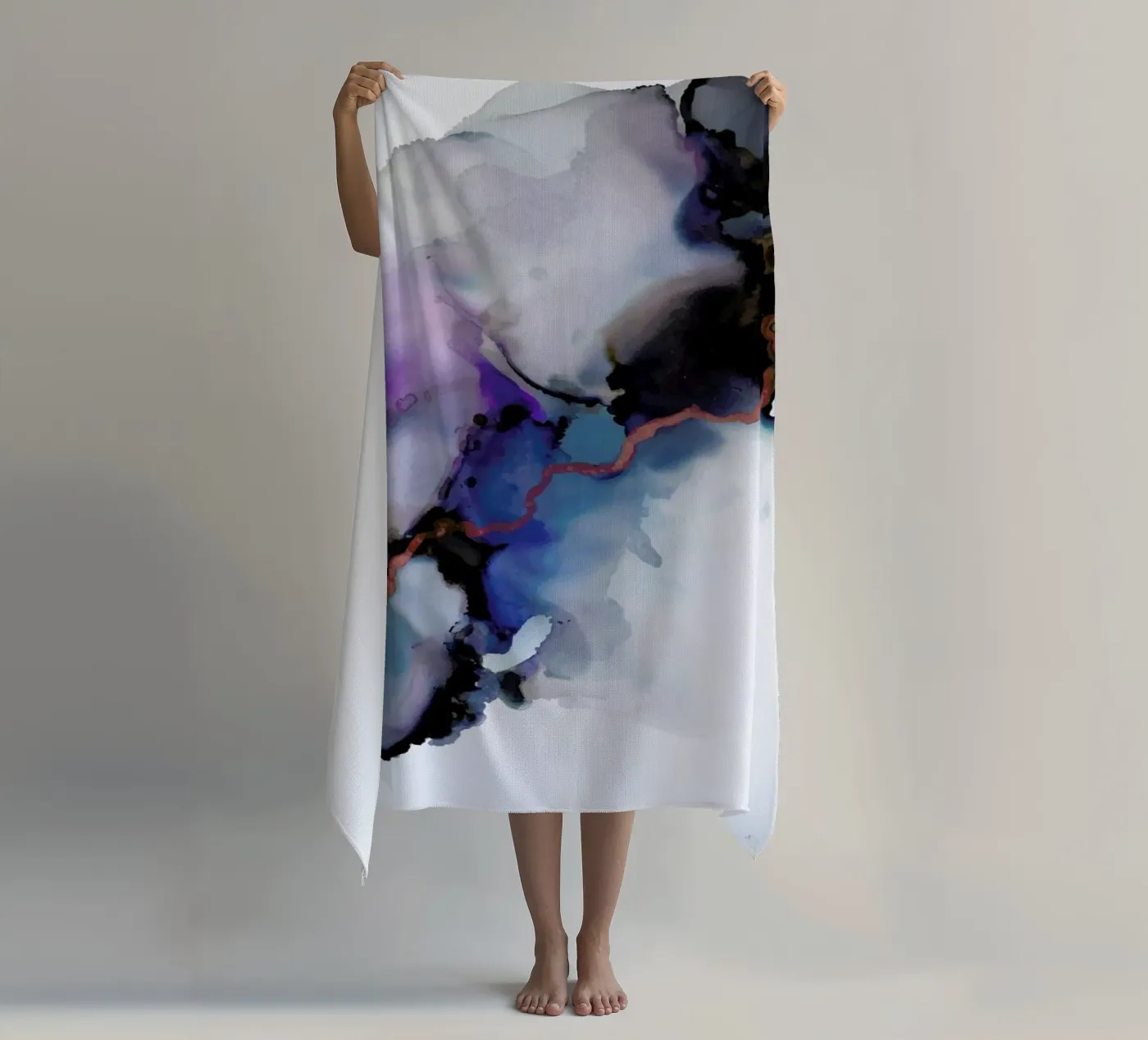 Depth strandhanddoek van Larissa van der Laan