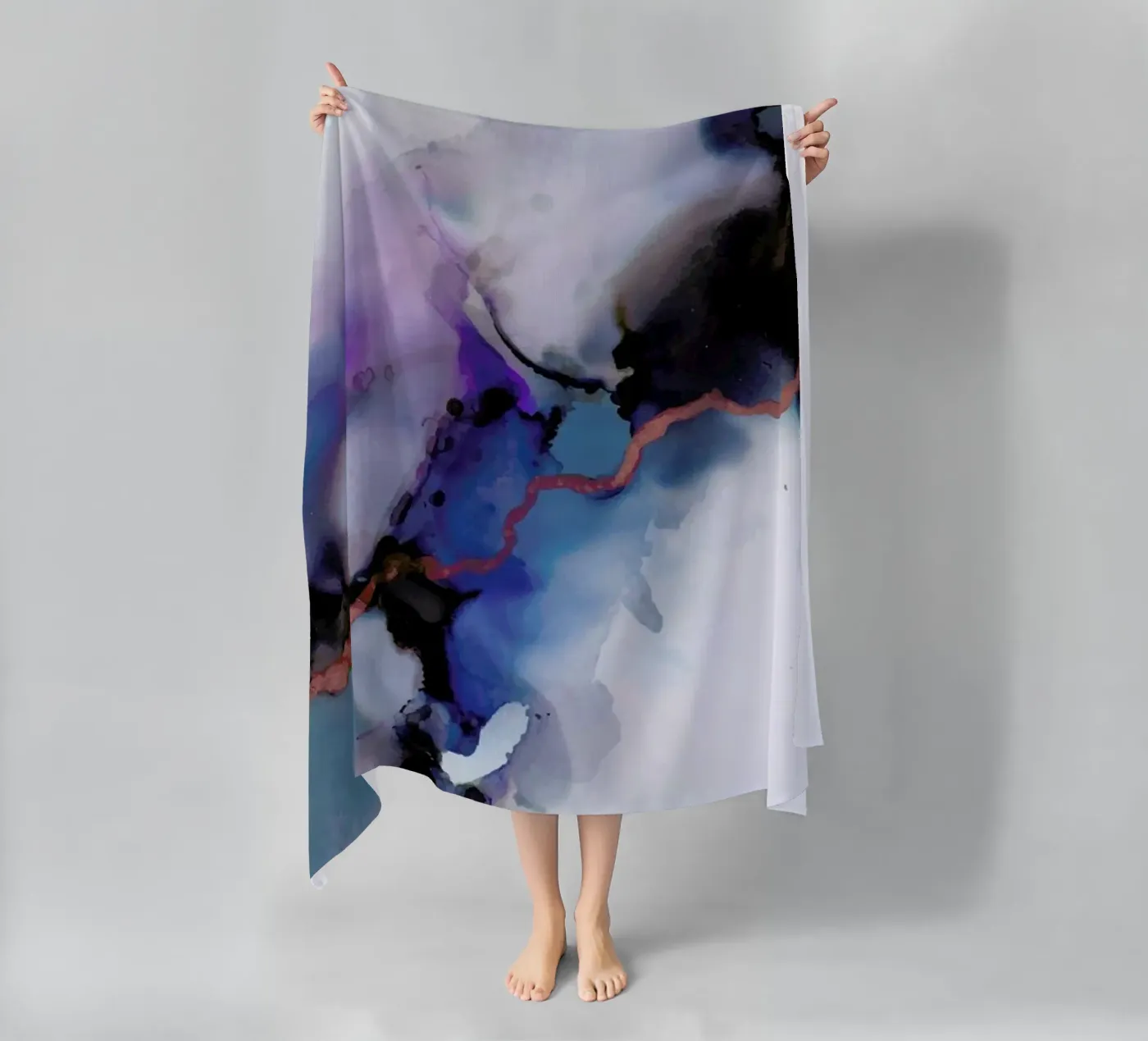 Depth strandhanddoek van Larissa van der Laan