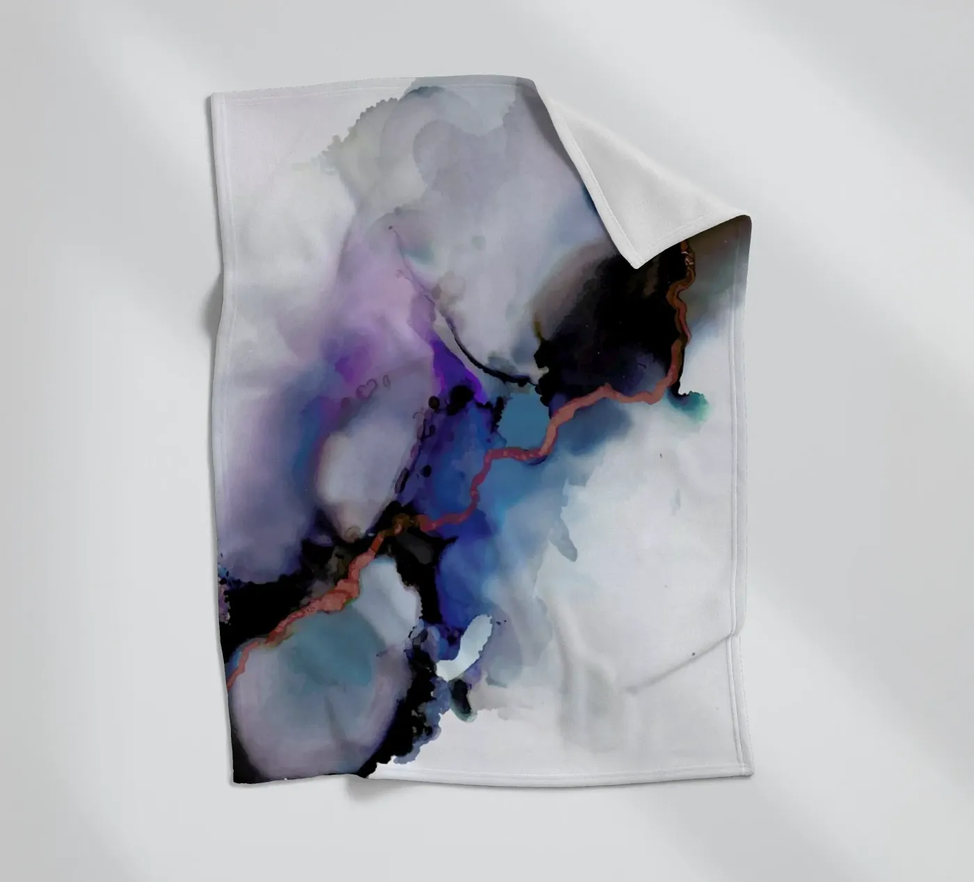 Depth fleece blanket by Larissa van der Laan