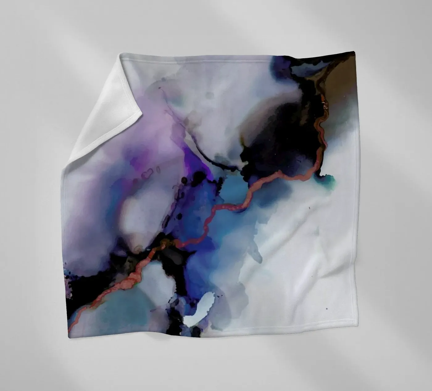Depth fleece blanket by Larissa van der Laan