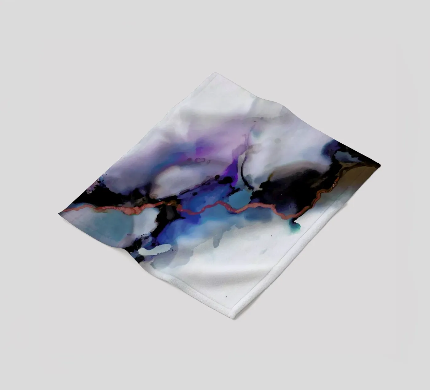 Depth fleece blanket by Larissa van der Laan