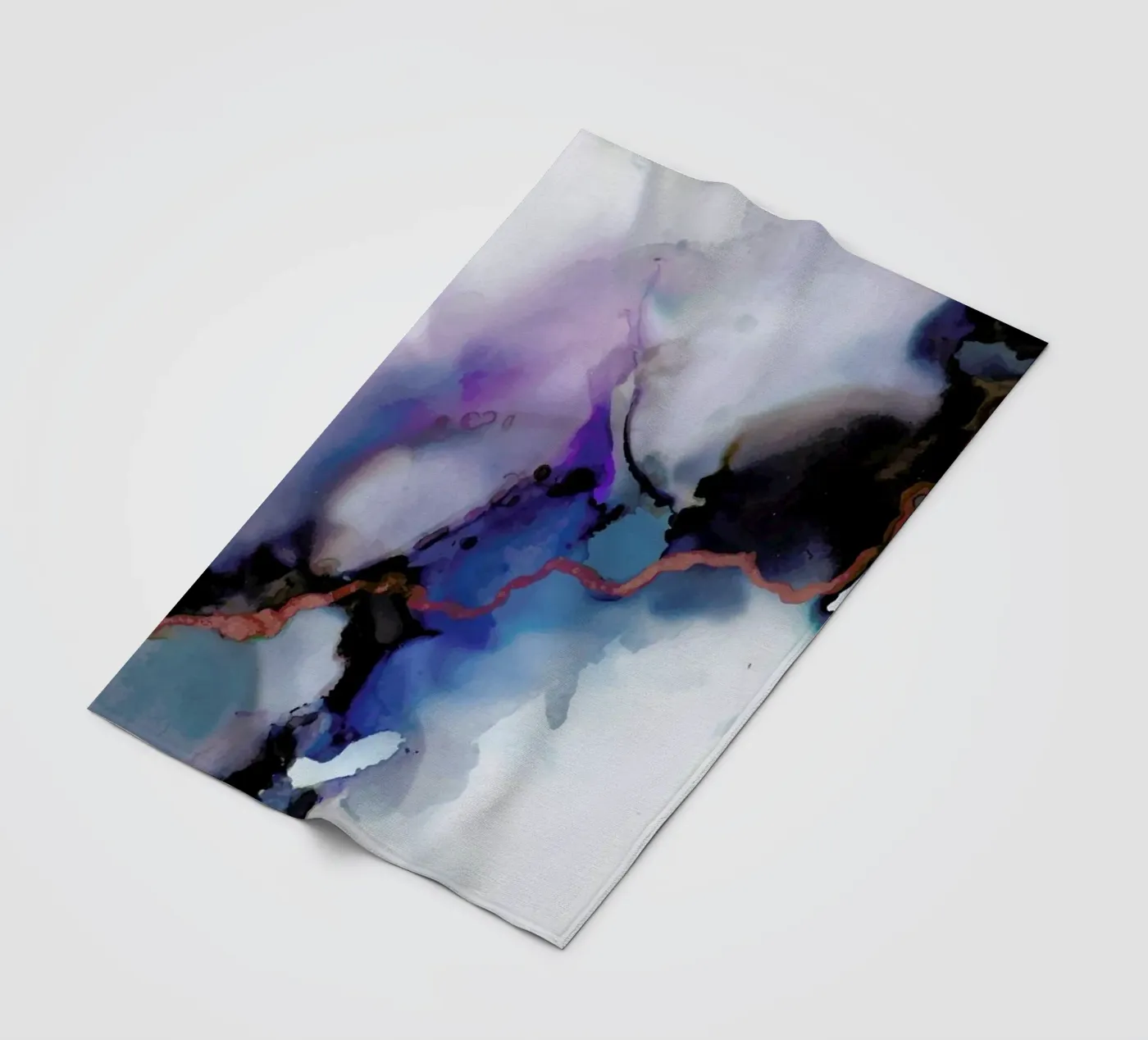Depth fleece blanket by Larissa van der Laan