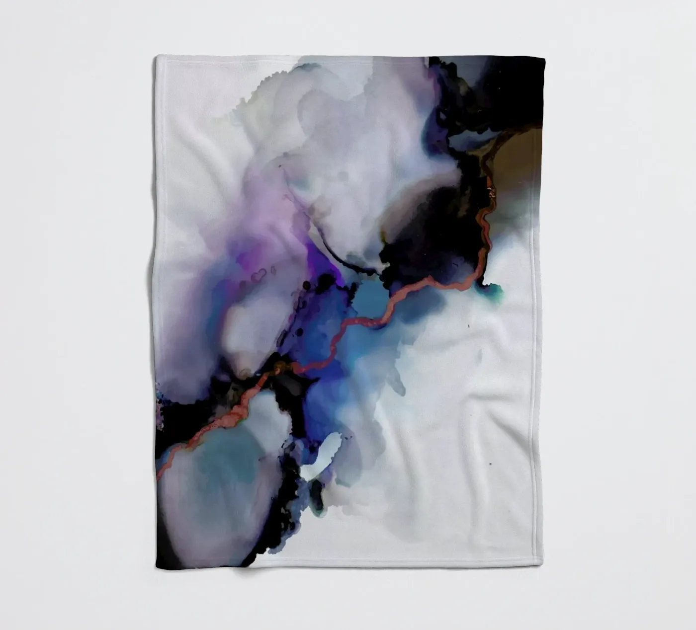 Depth fleece blanket by Larissa van der Laan
