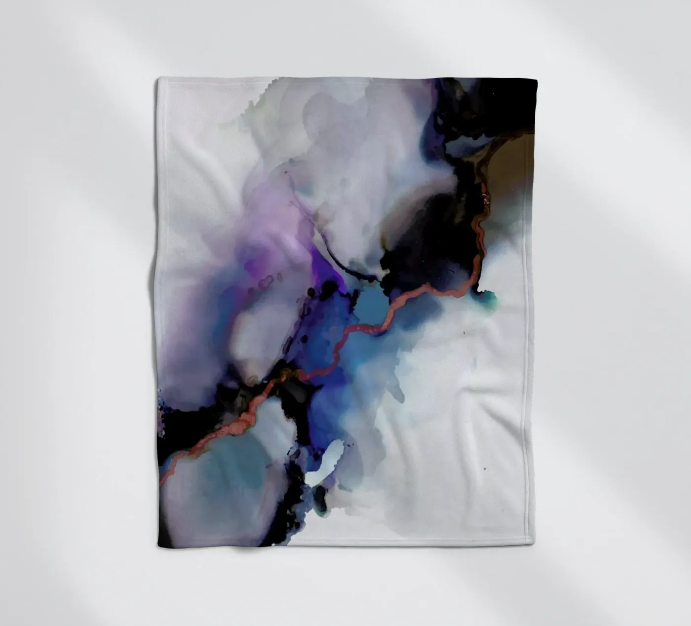 Depth fleece blanket by Larissa van der Laan