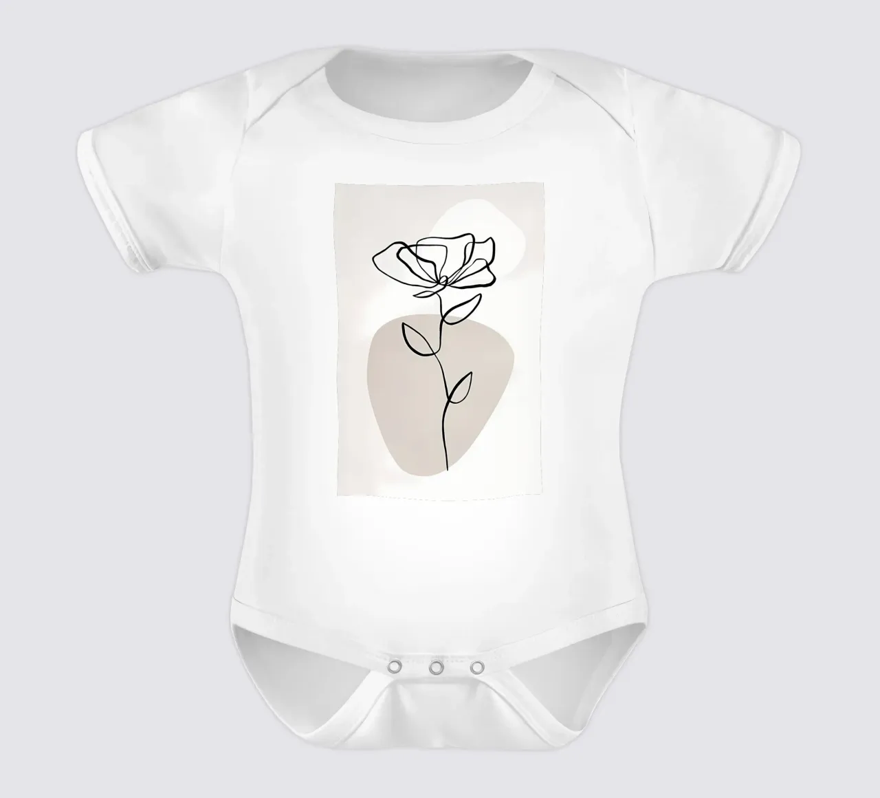 Linee botaniche n. 1 body neonato maniche corte da mitaco