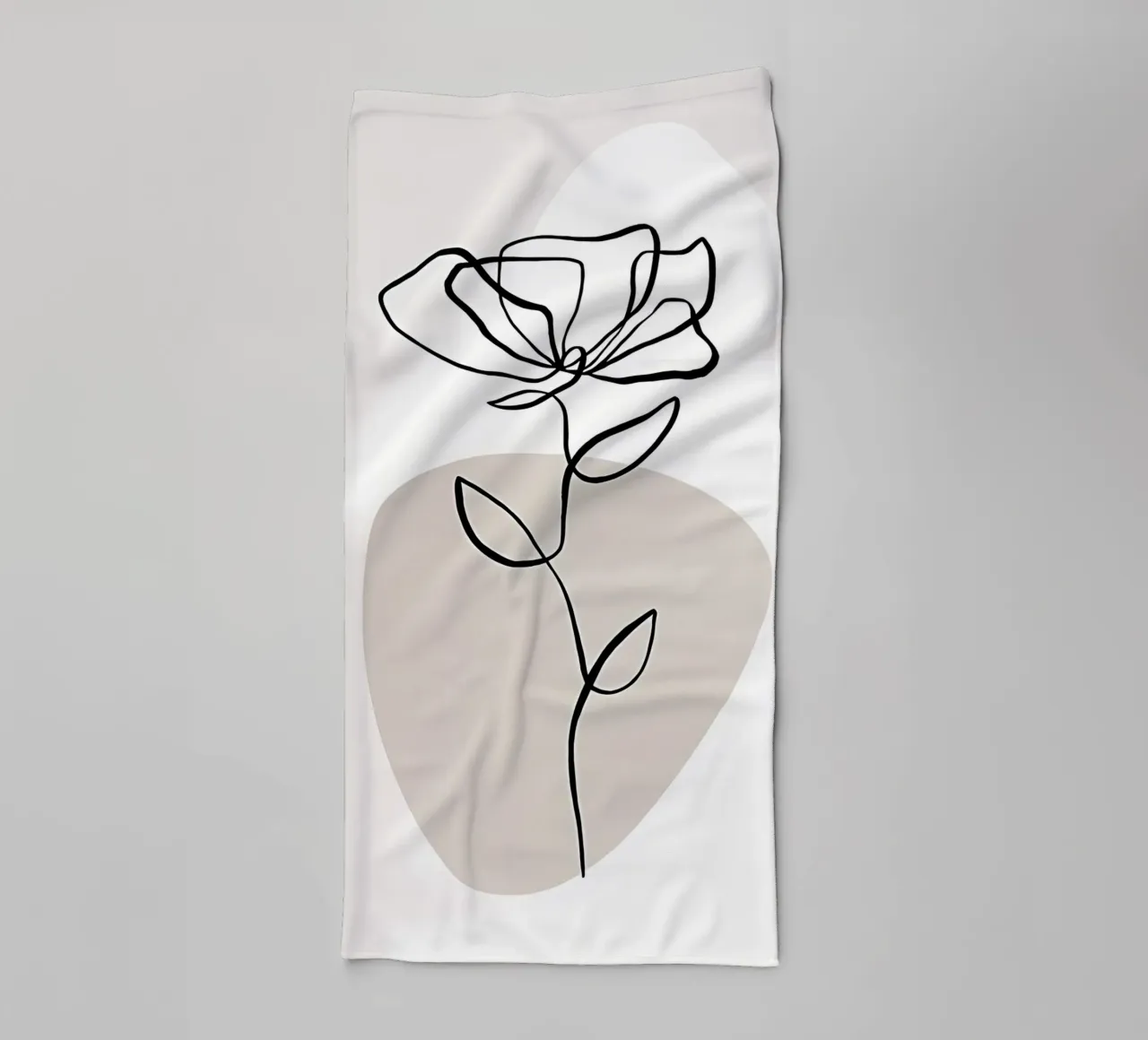 Linee botaniche n. 1 asciugamano da bagno da mitaco