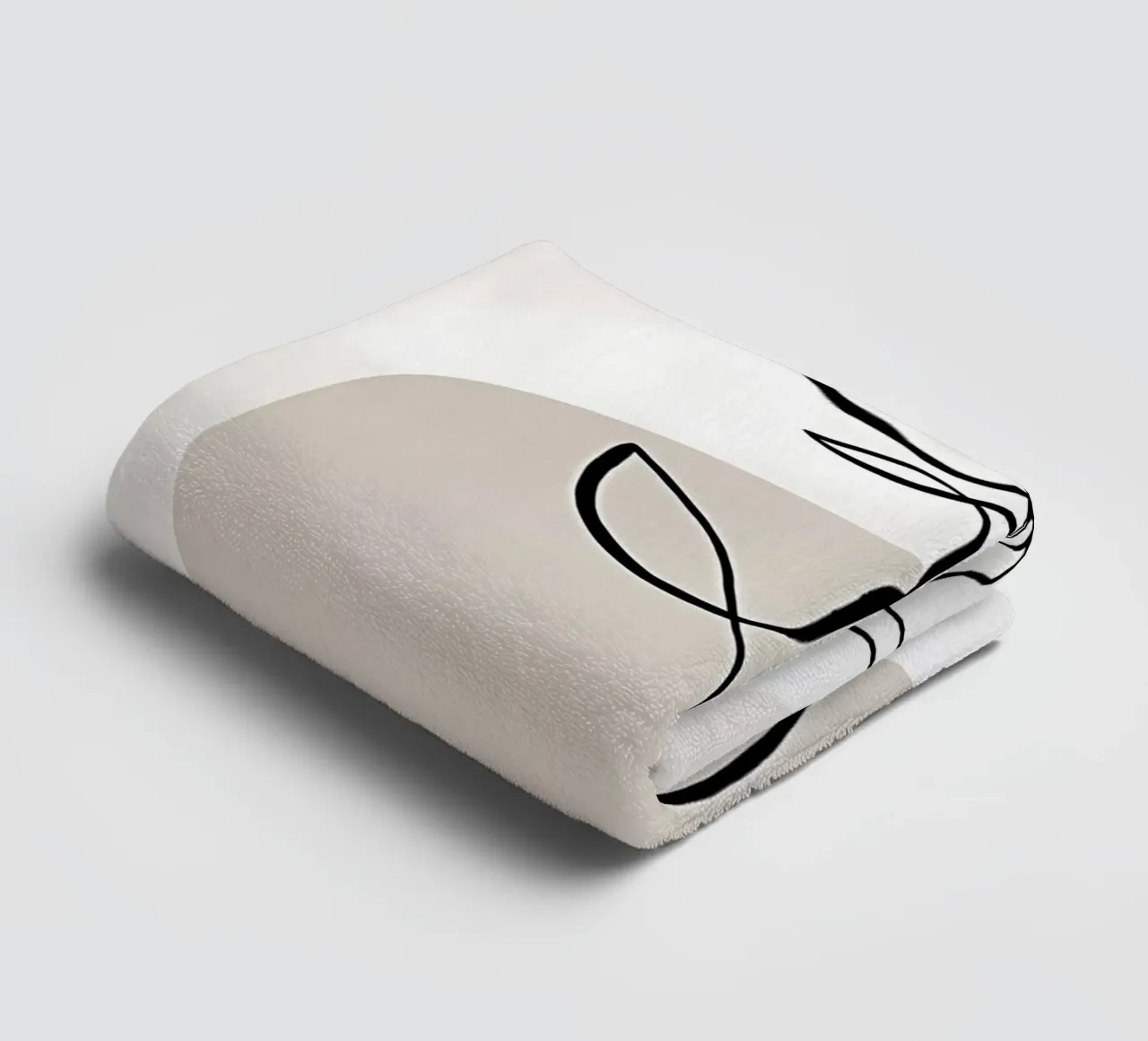 Linee botaniche n. 1 asciugamano da bagno da mitaco