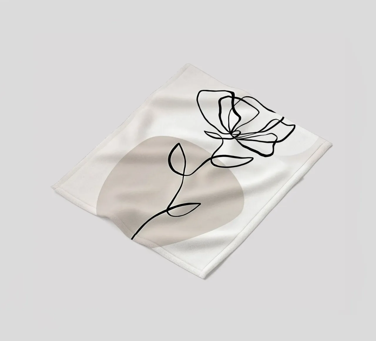 Linee botaniche n. 1 coperta in pile da mitaco