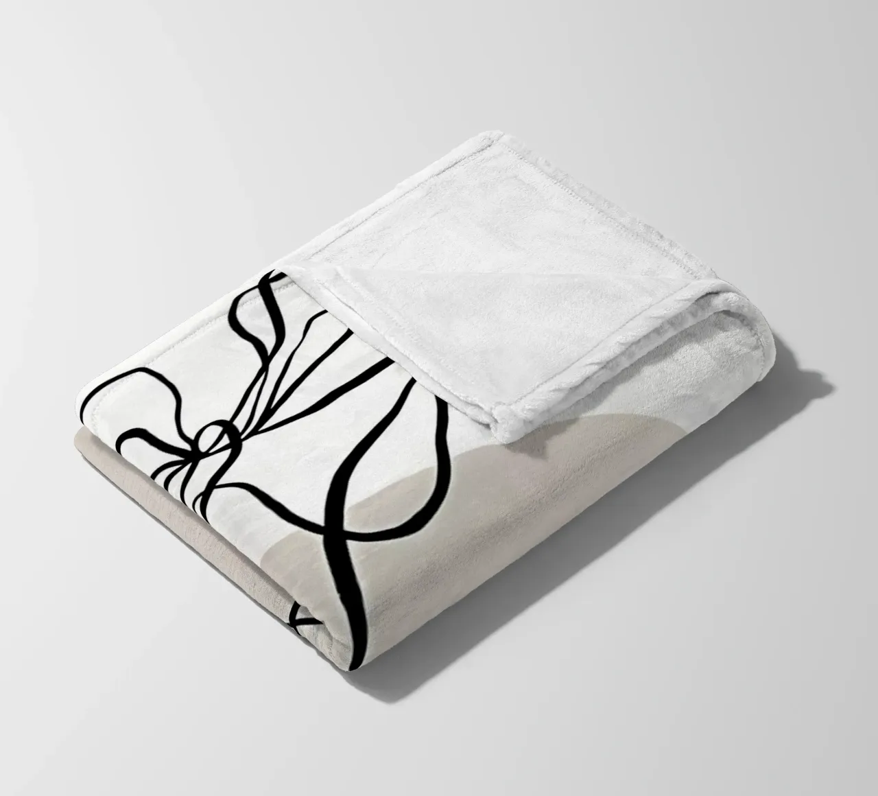 Linee botaniche n. 1 coperta in pile da mitaco