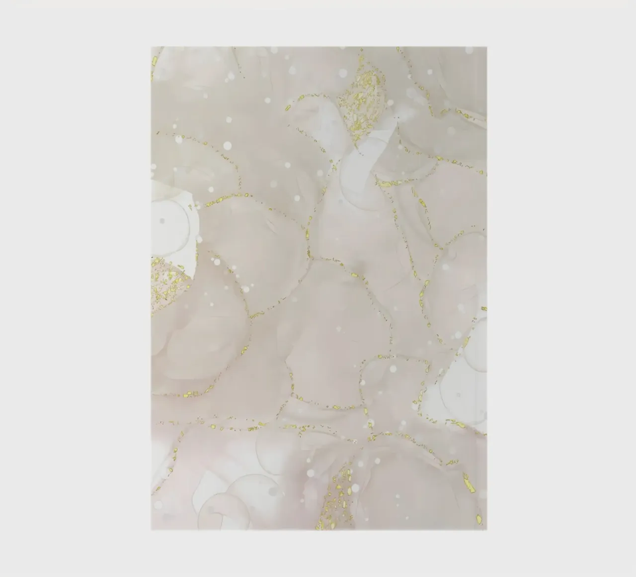 Brown Marble With Gold Line And Sparkle notebook by mitaco