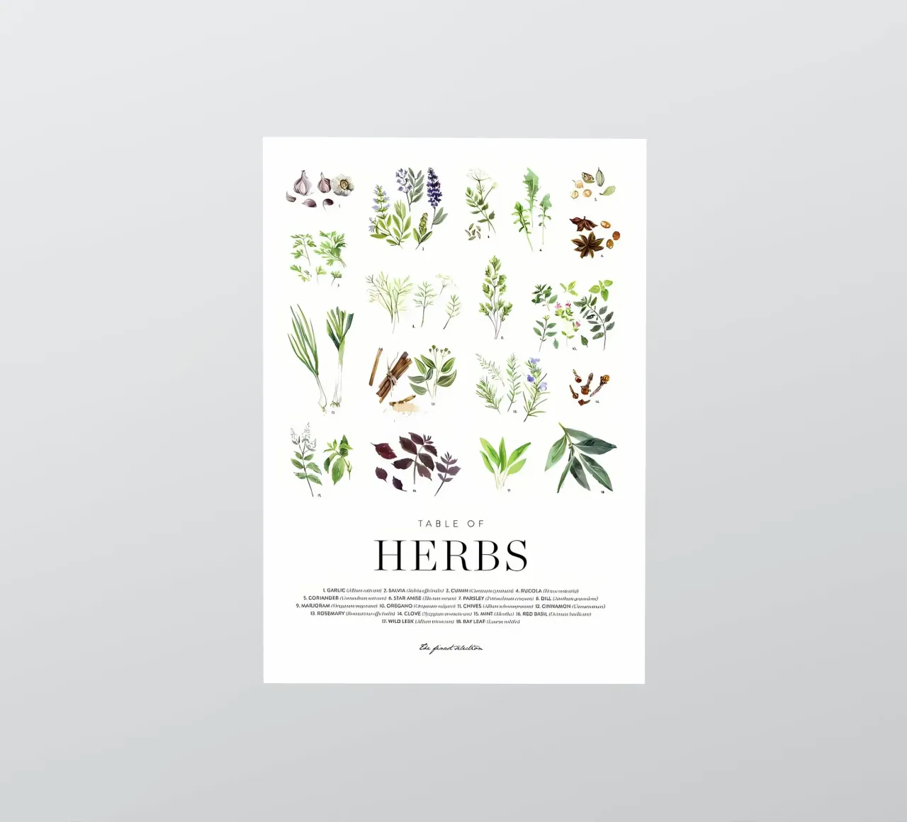 Herbes autocollant de Manhmai