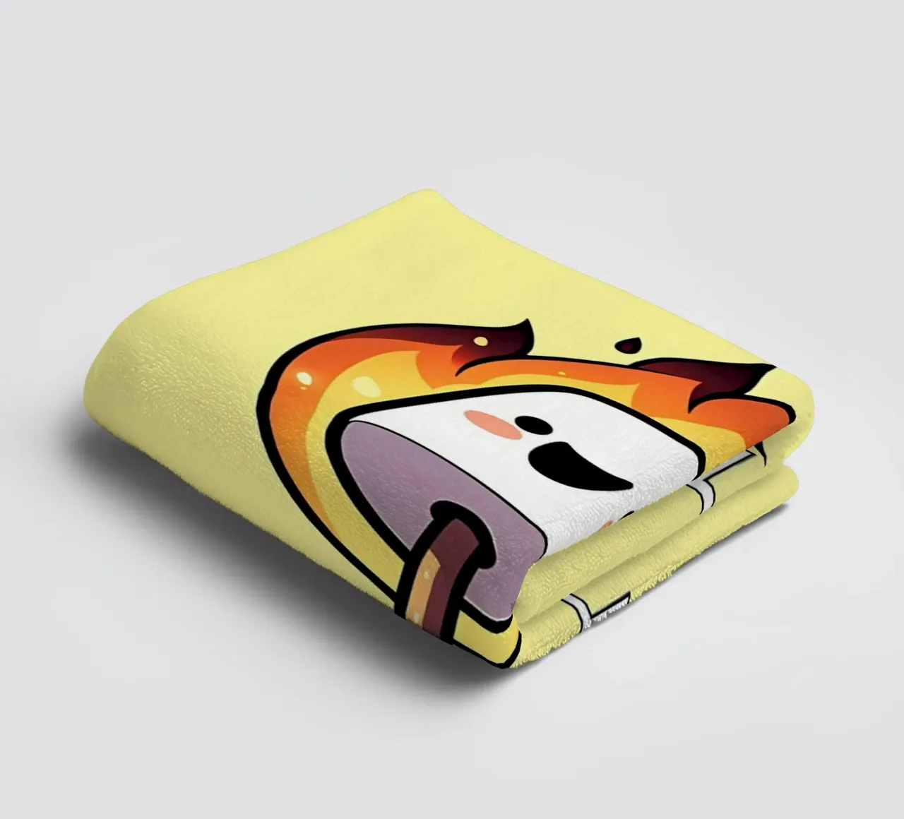 Maglietta divertente Marshmallow Burnt Out But Optimistic asciugamano da bagno da mitaco