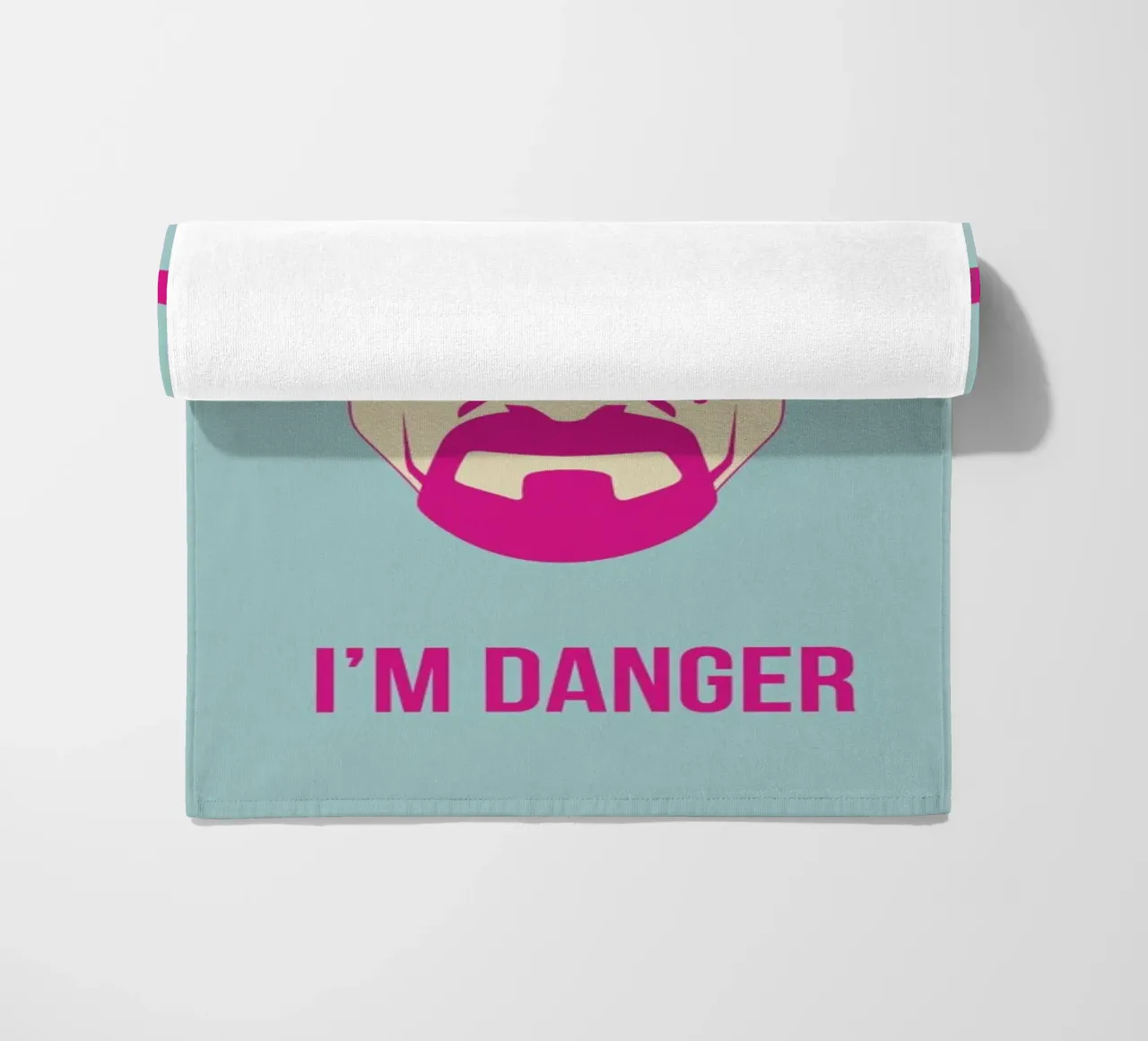 I'm Danger Poster 2 beach towel by Naxart