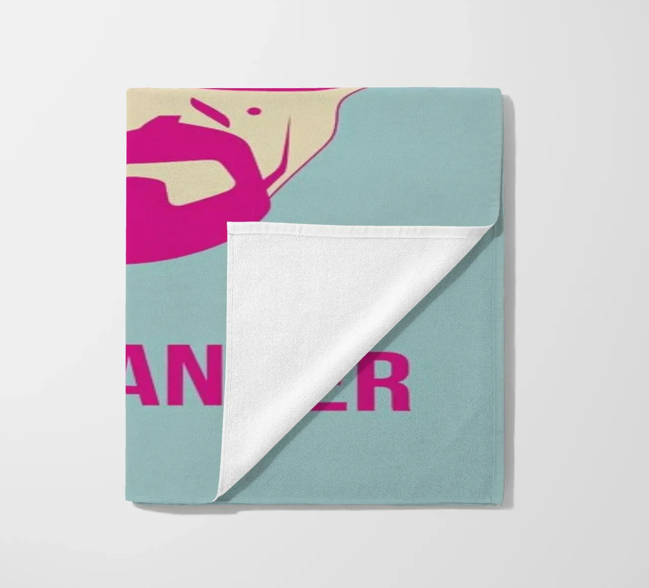 I'm Danger Poster 2 beach towel by Naxart