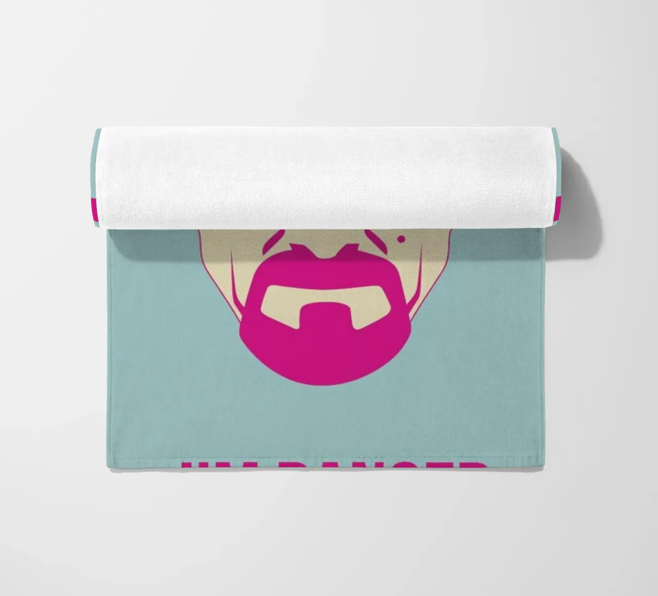 I'm Danger Poster 2 beach towel by Naxart