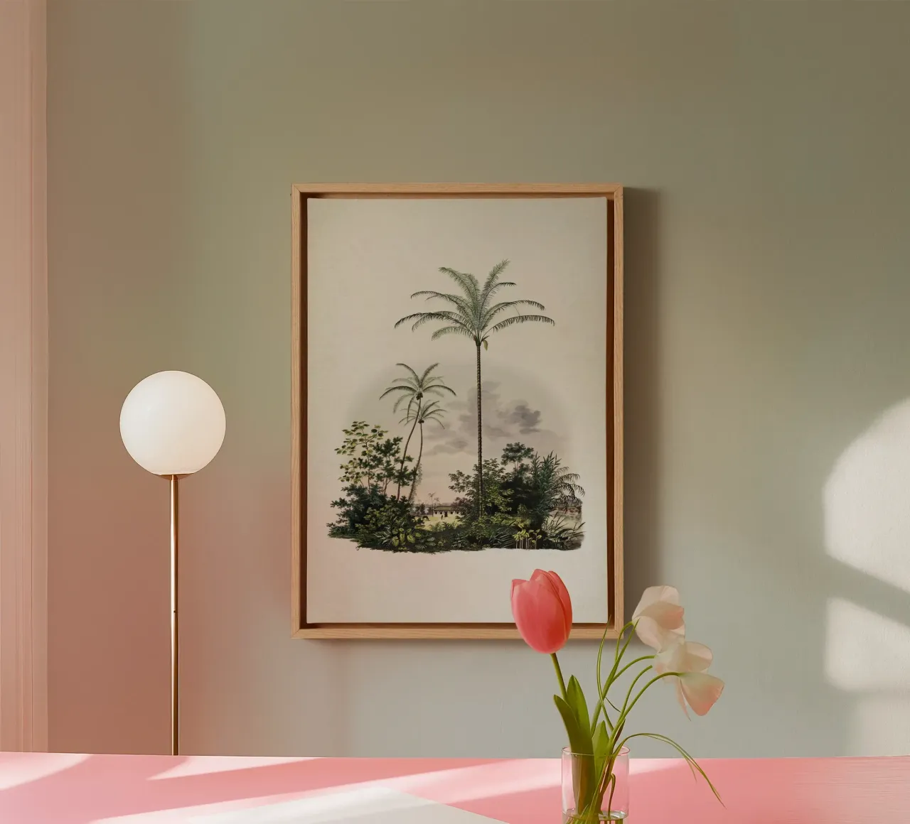 Vintage Martius 1 Astrocaryum Vulgare canvas by Vintage Print Collection