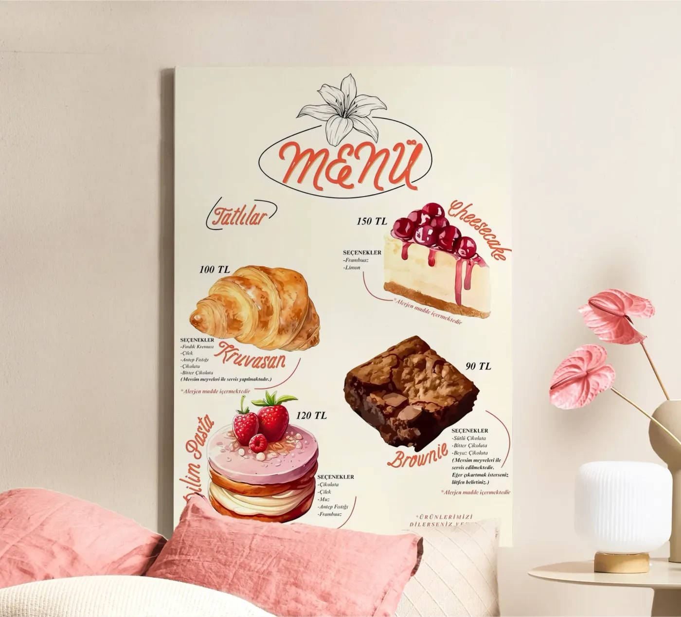 menu torta tela da mitaco