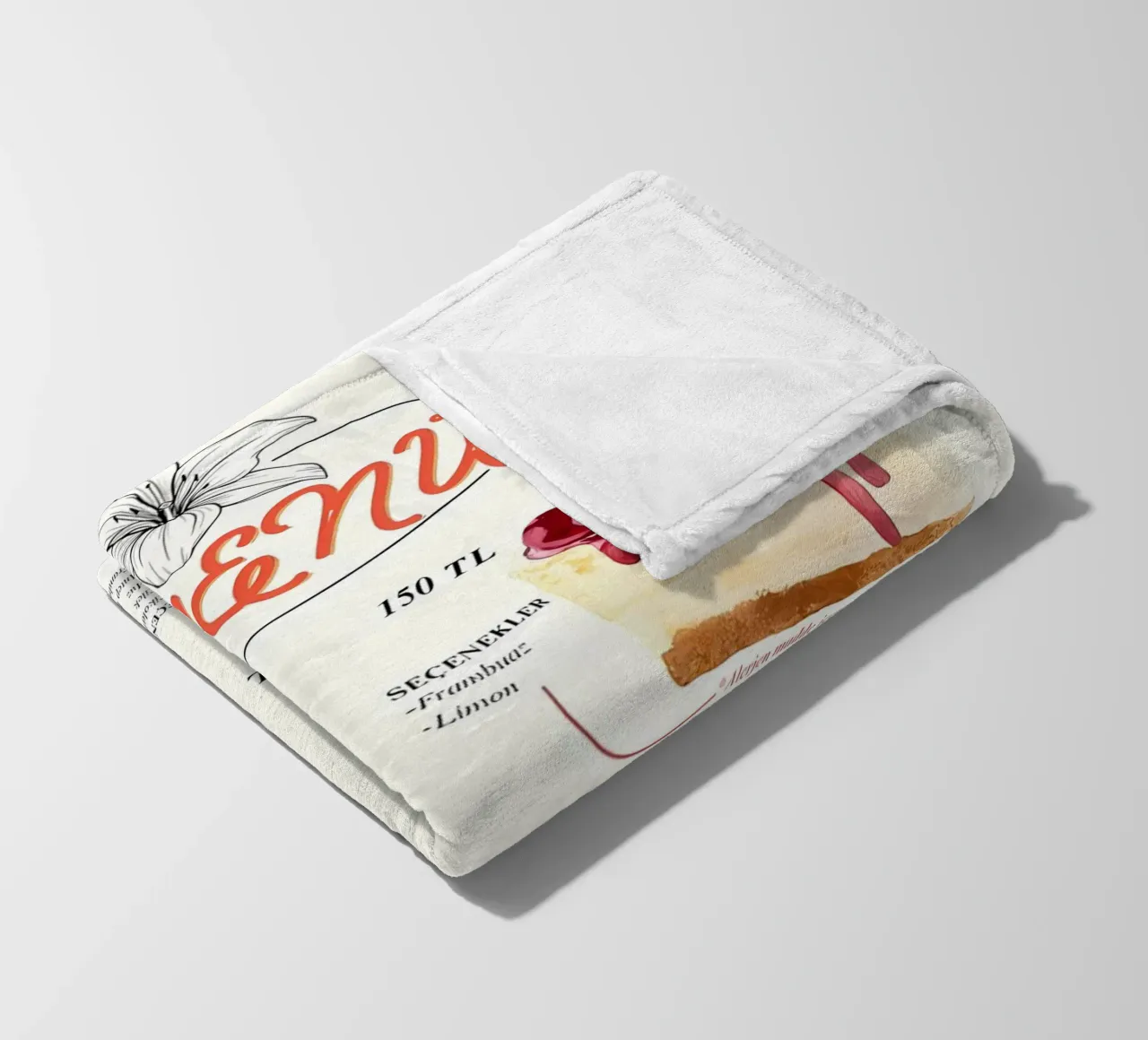 Kuchenmenü Fleecedecke von mitaco