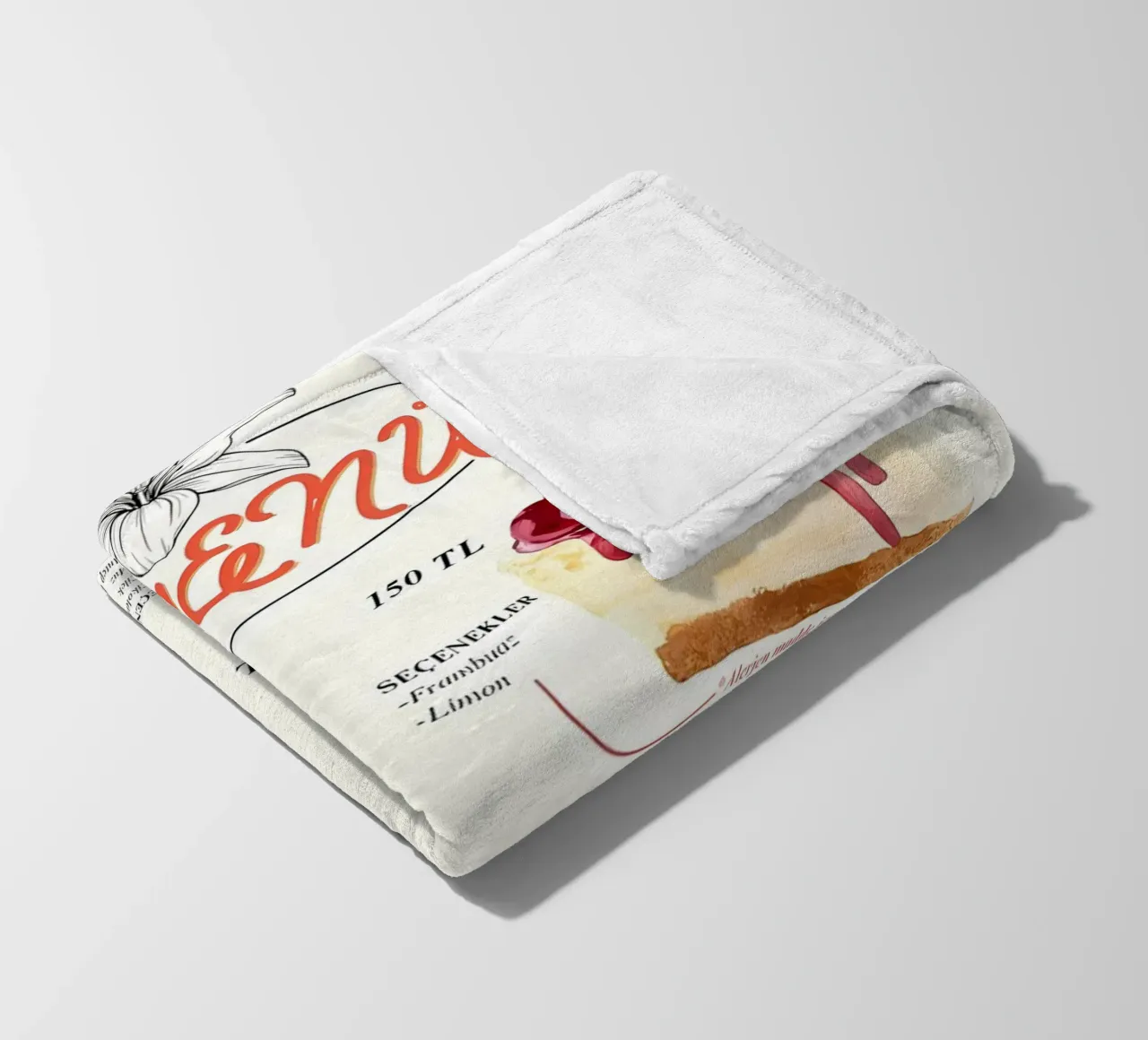 Kuchenmenü Fleecedecke von mitaco