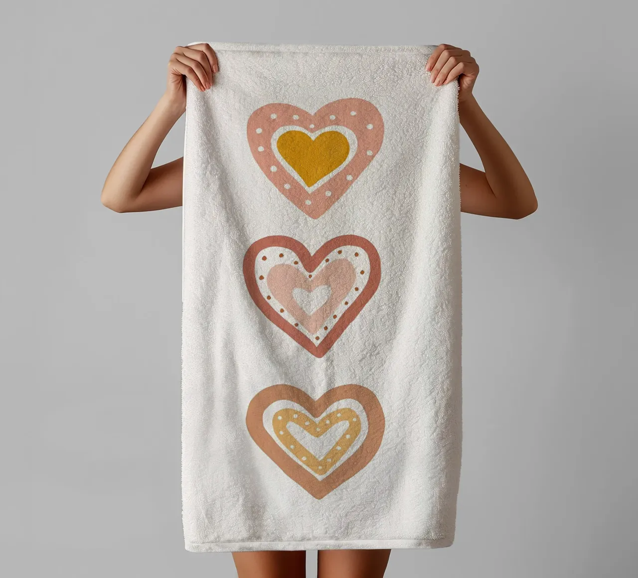 Cuore asciugamano da bagno da Manhmai
