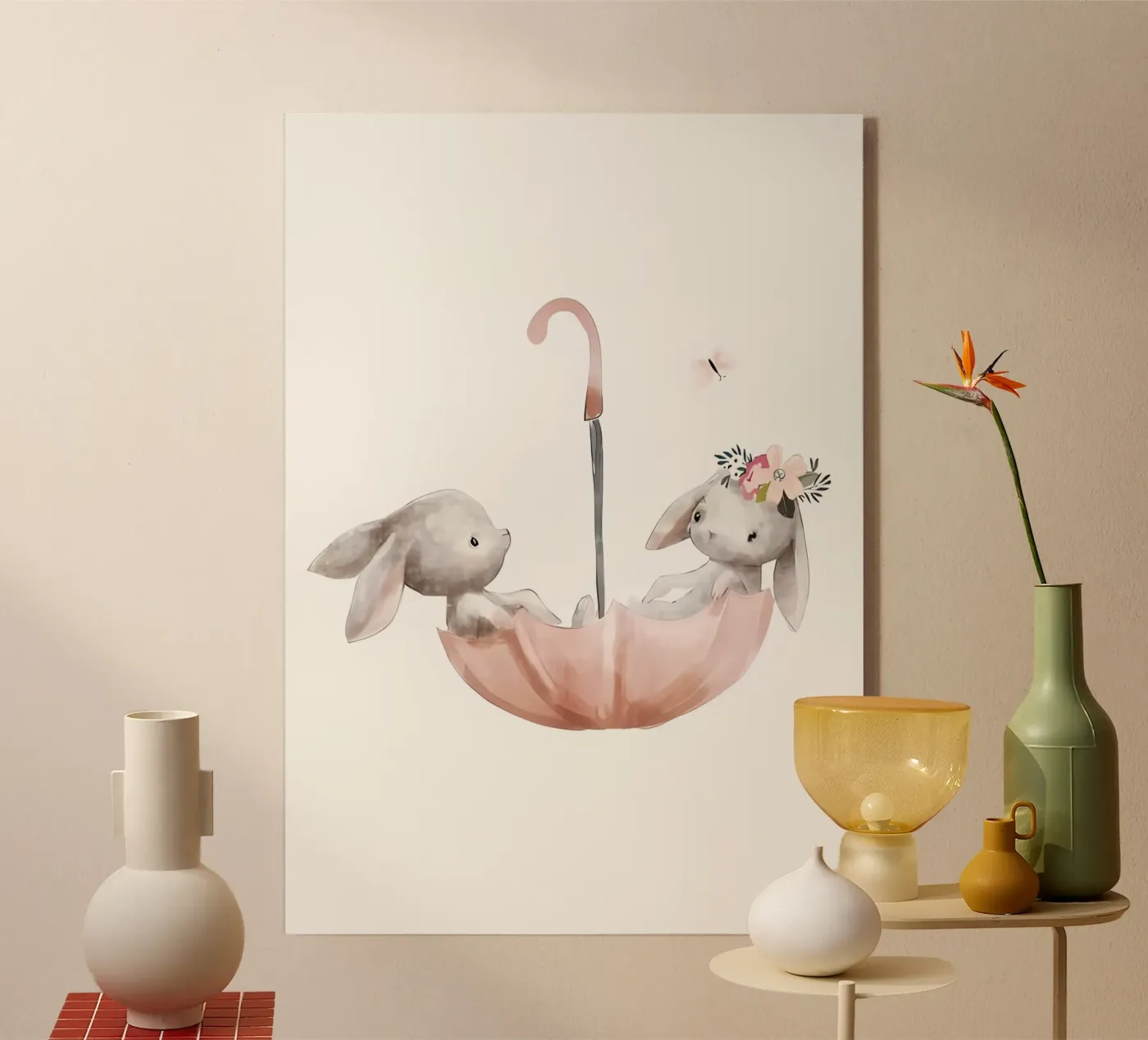 Rabit couple plexiglas de mitaco