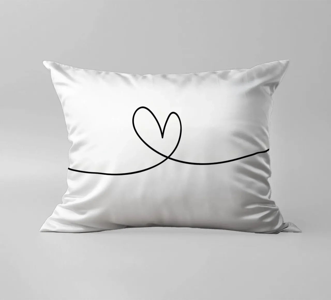 Linea del cuore cuscino da Manhmai