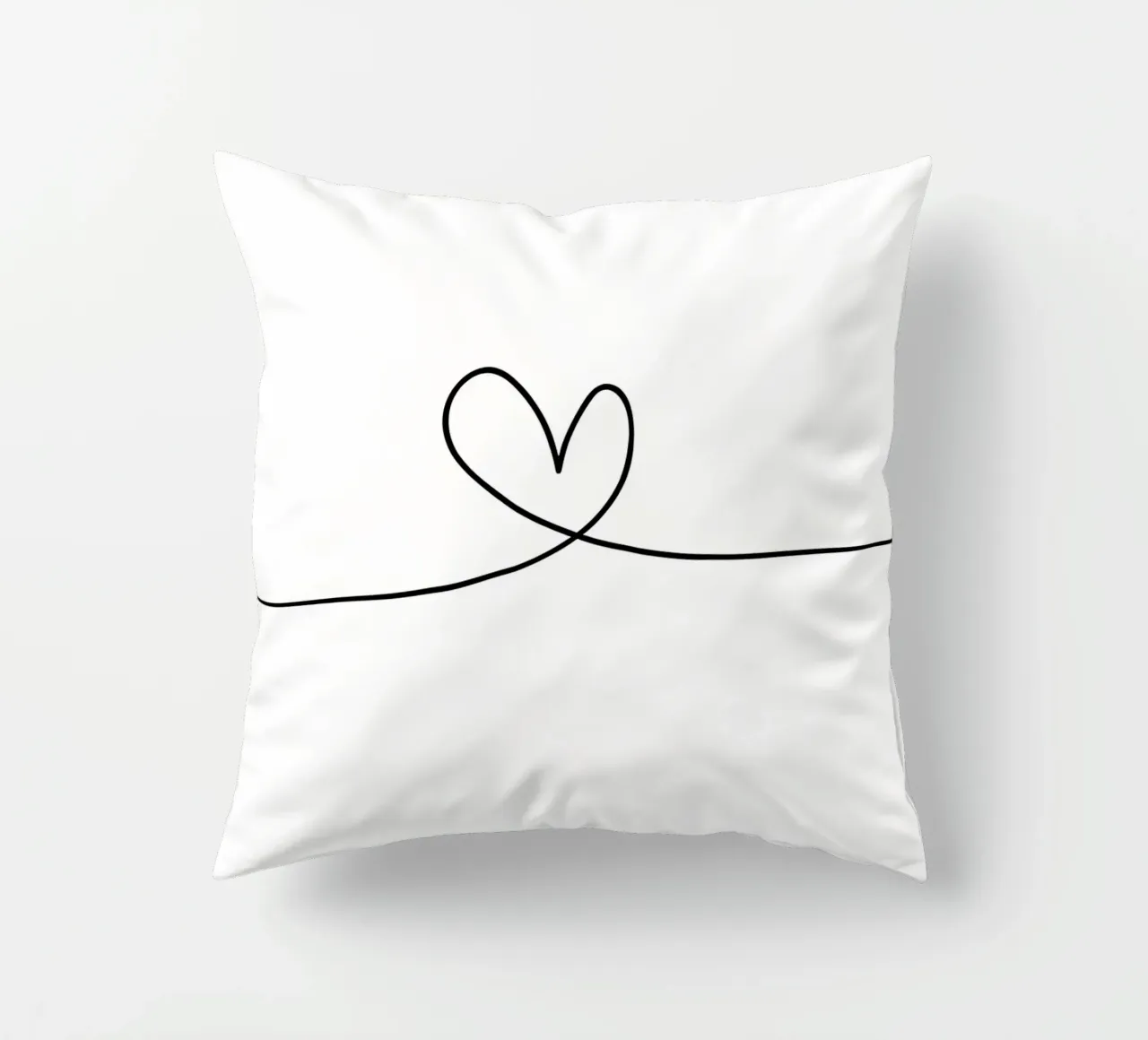 Linea del cuore cuscino da Manhmai