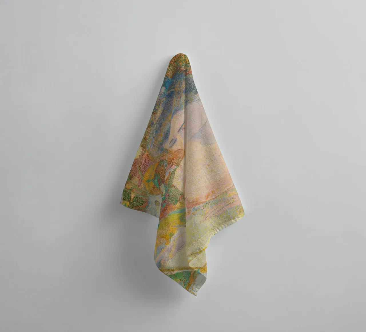 Femme lisant dans un intérieur dynamique - Jan Toorop serviette de bain de Studio Vintage