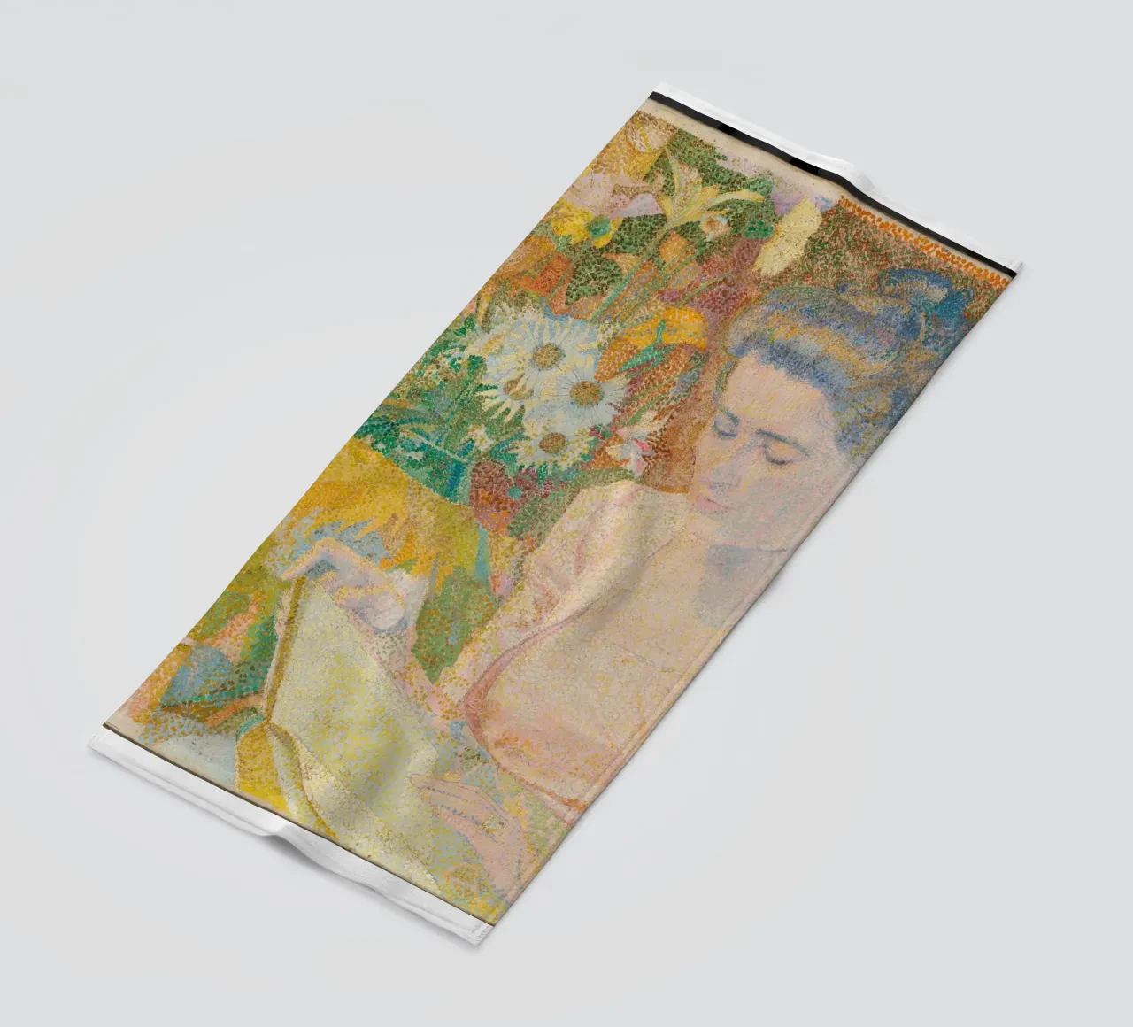 Donna che legge in un interno vivace - Jan Toorop telo mare da Studio Vintage