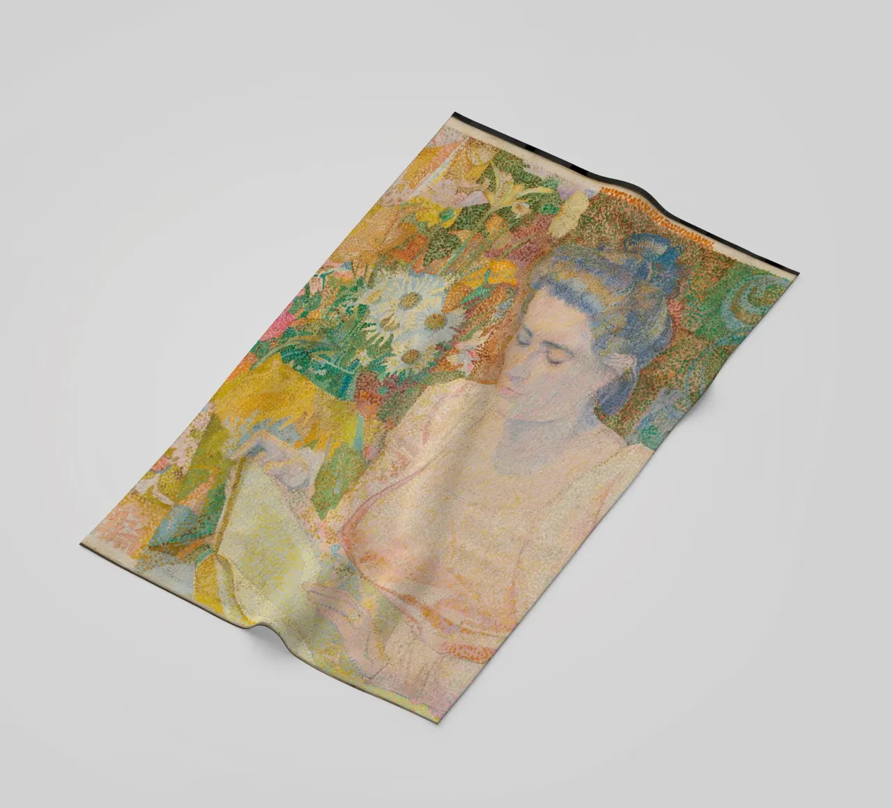 Donna che legge in un interno vivace - Jan Toorop telo mare da Studio Vintage