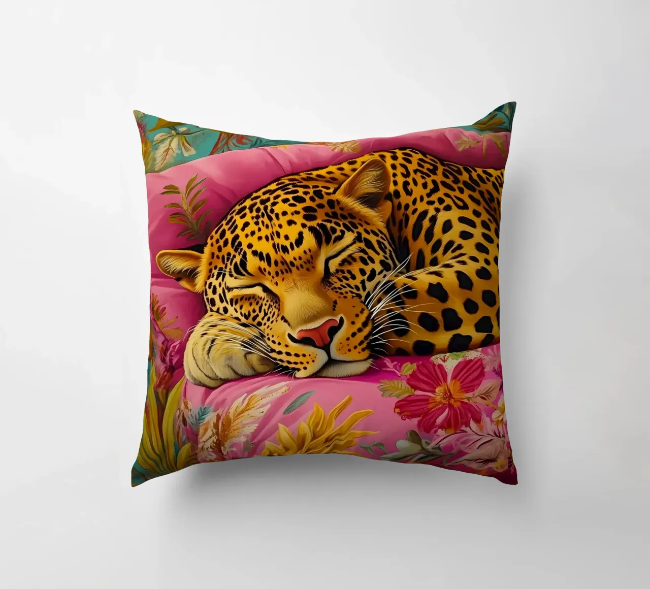 Tigre addormentata cuscino da IamHomeStudio