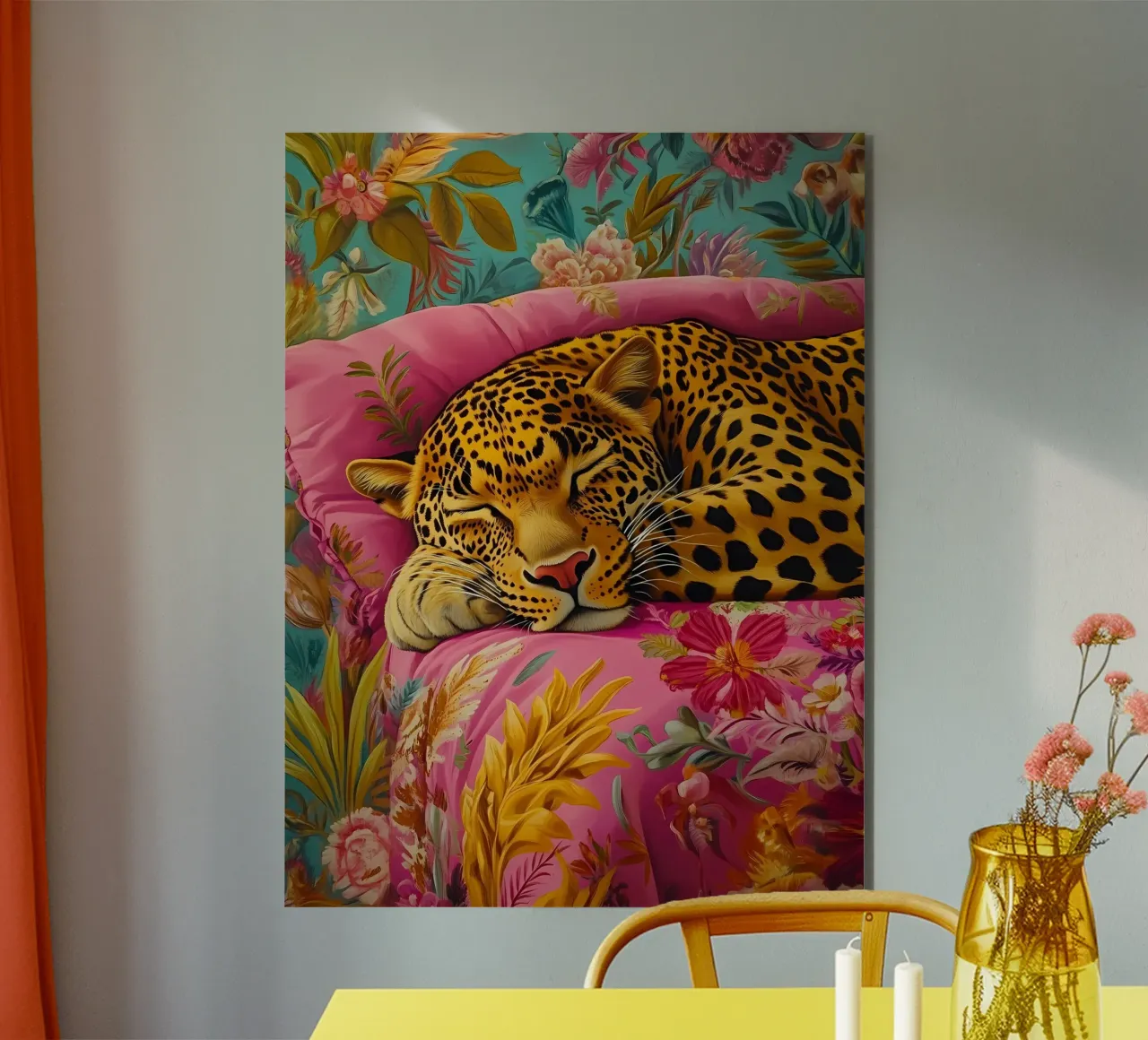 Tigre addormentata alluminio dibond da IamHomeStudio