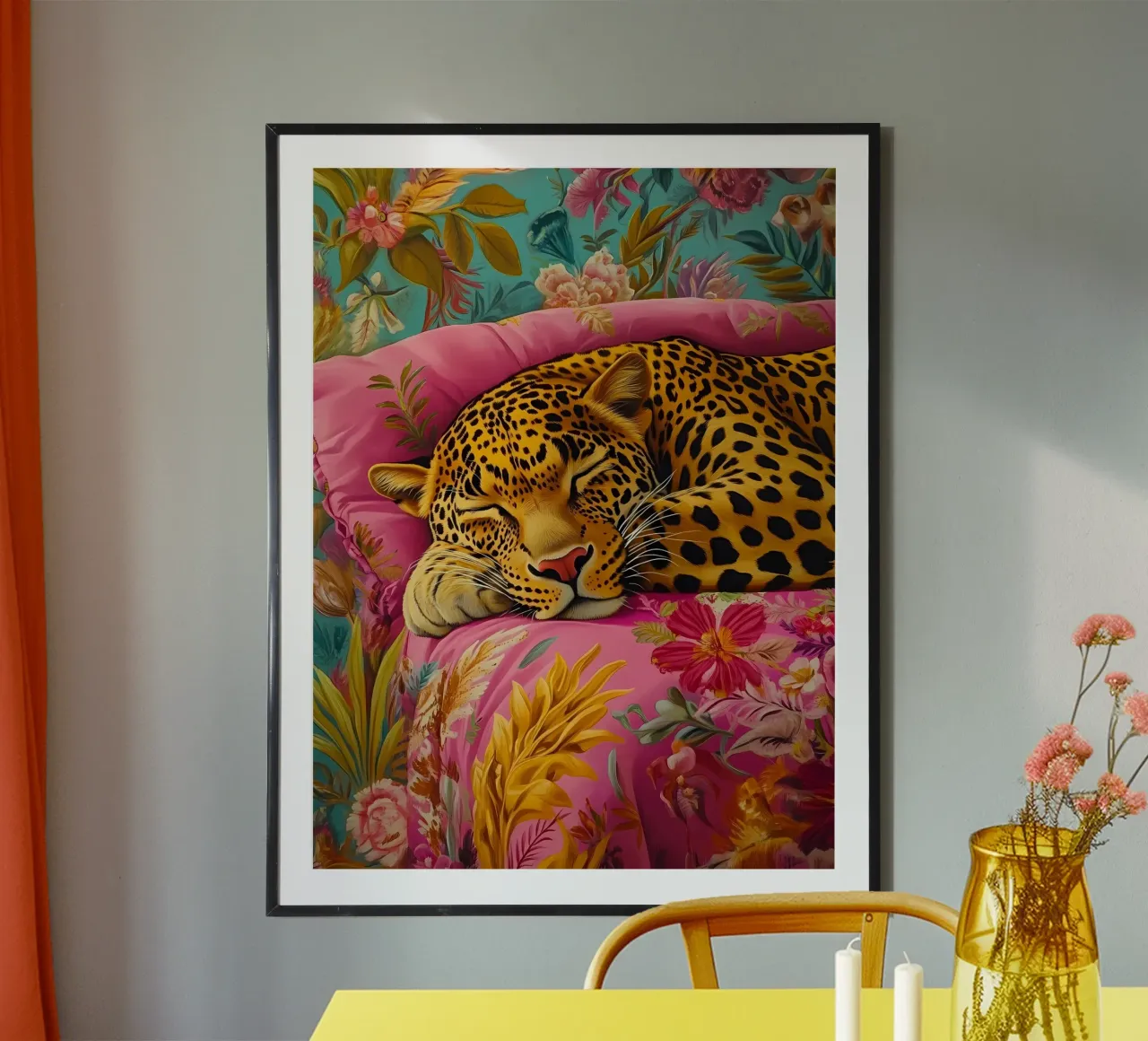 Tigre addormentata carta hahnemühle da IamHomeStudio