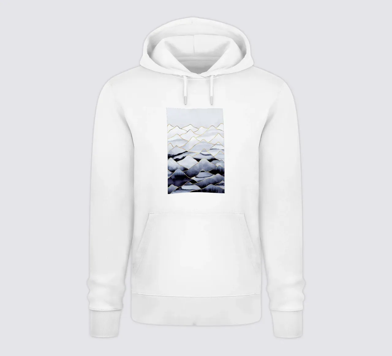 Mountains 1 felpa con cappuccio da Elisabeth Fredriksson