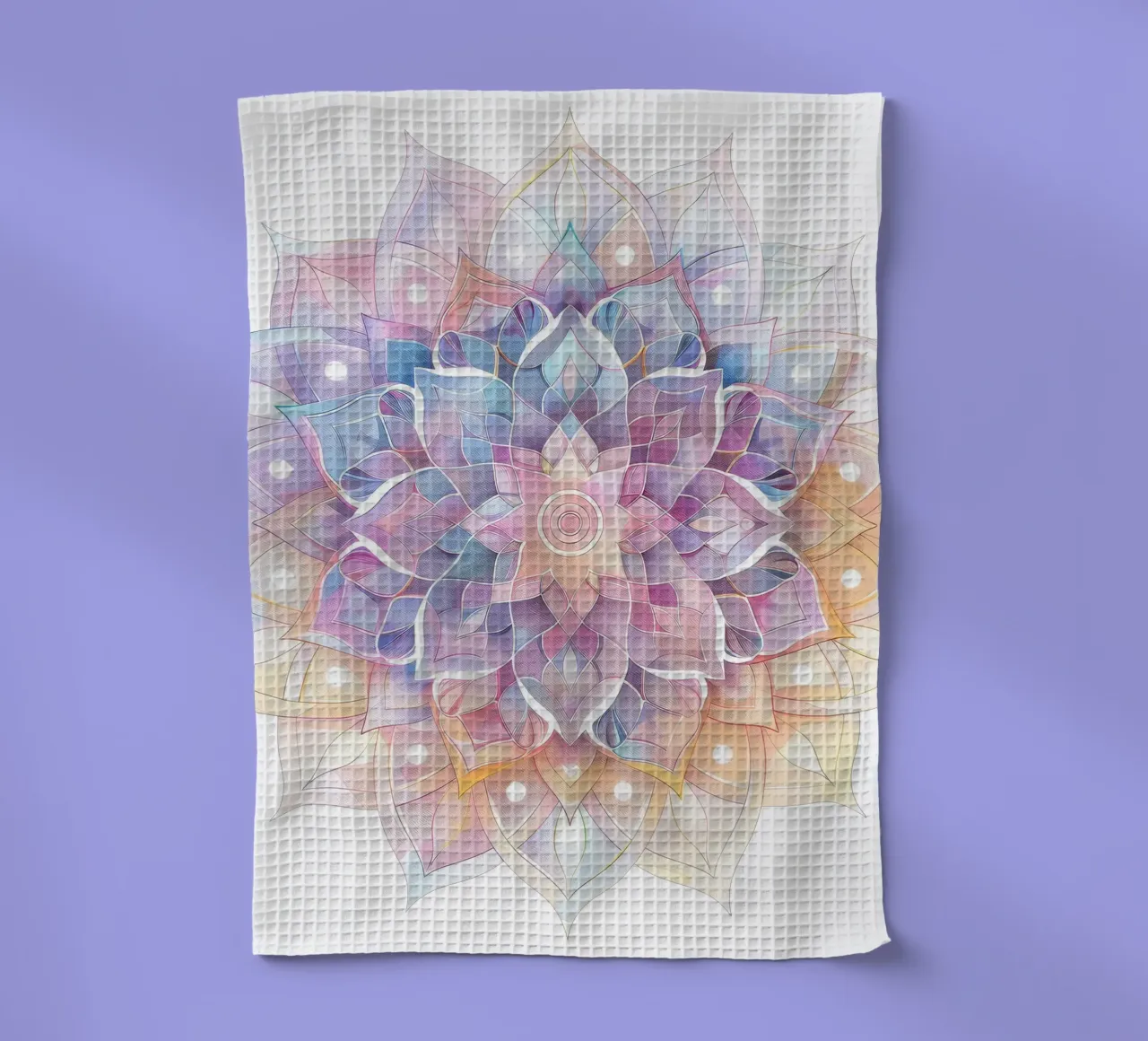 Watercolor Pastel Mandala canovaccio da cucina da Spiritual Touch