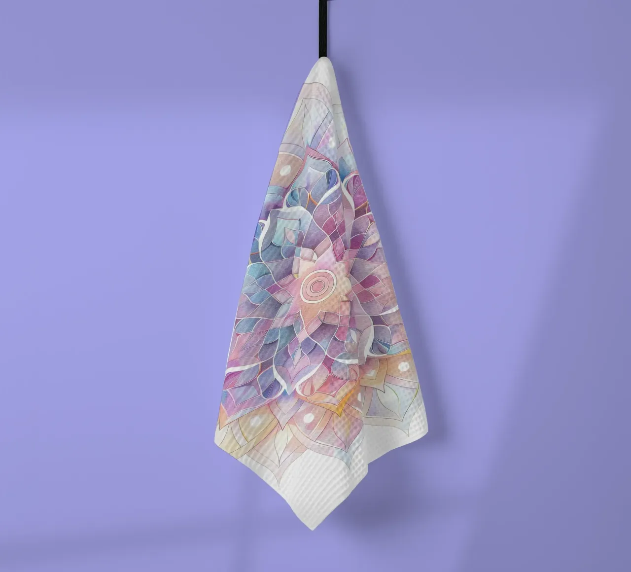 Watercolor Pastel Mandala canovaccio da cucina da Spiritual Touch