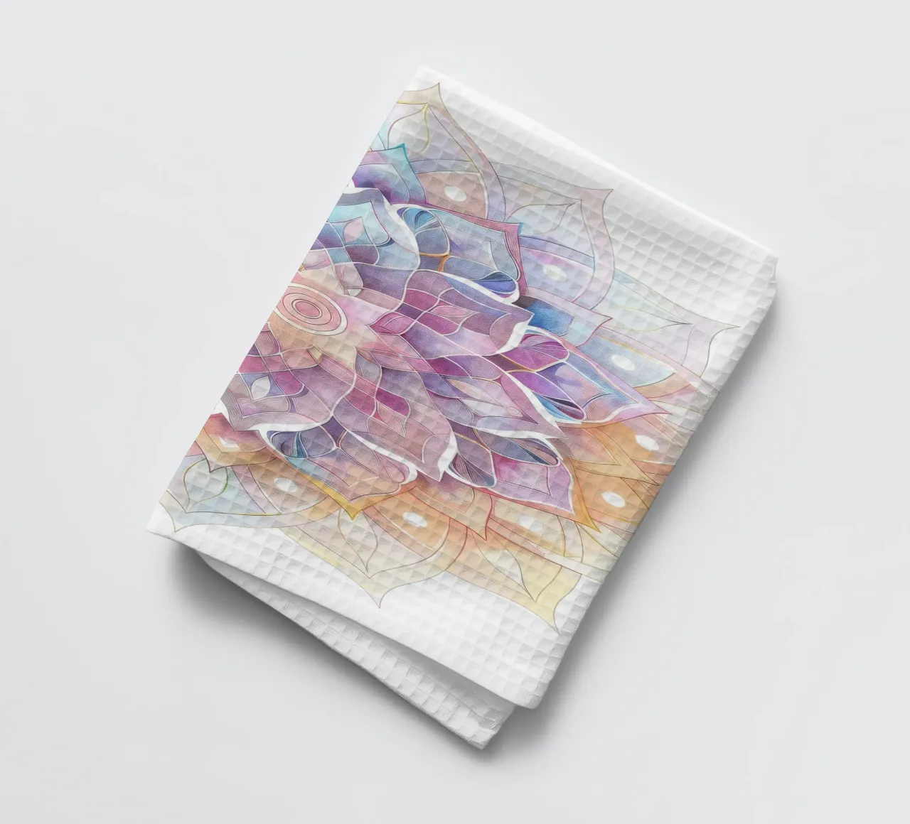 Watercolor Pastel Mandala canovaccio da cucina da Spiritual Touch