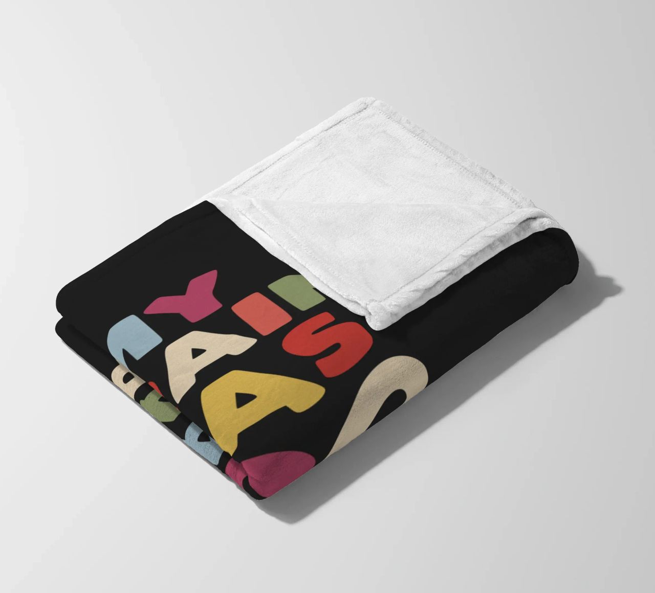 My Brain Has Too Many Tabs Open Typography Quote Print fleece blanket by THE MOTIVATED TYPE