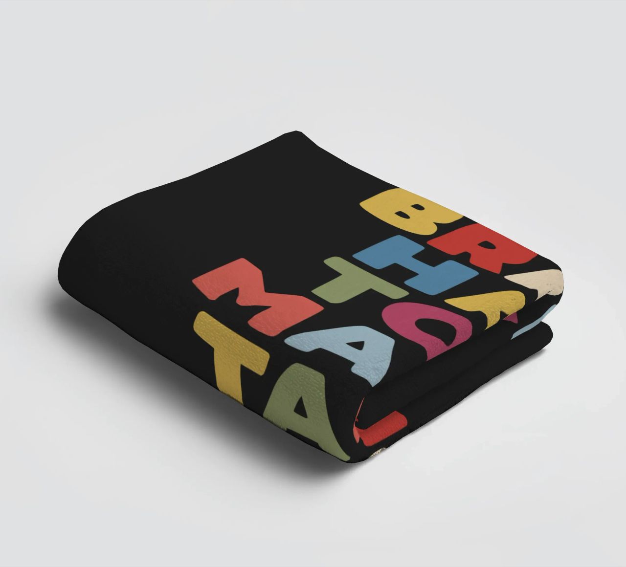 My Brain Has Too Many Tabs Open Typography Quote Print towel by THE MOTIVATED TYPE