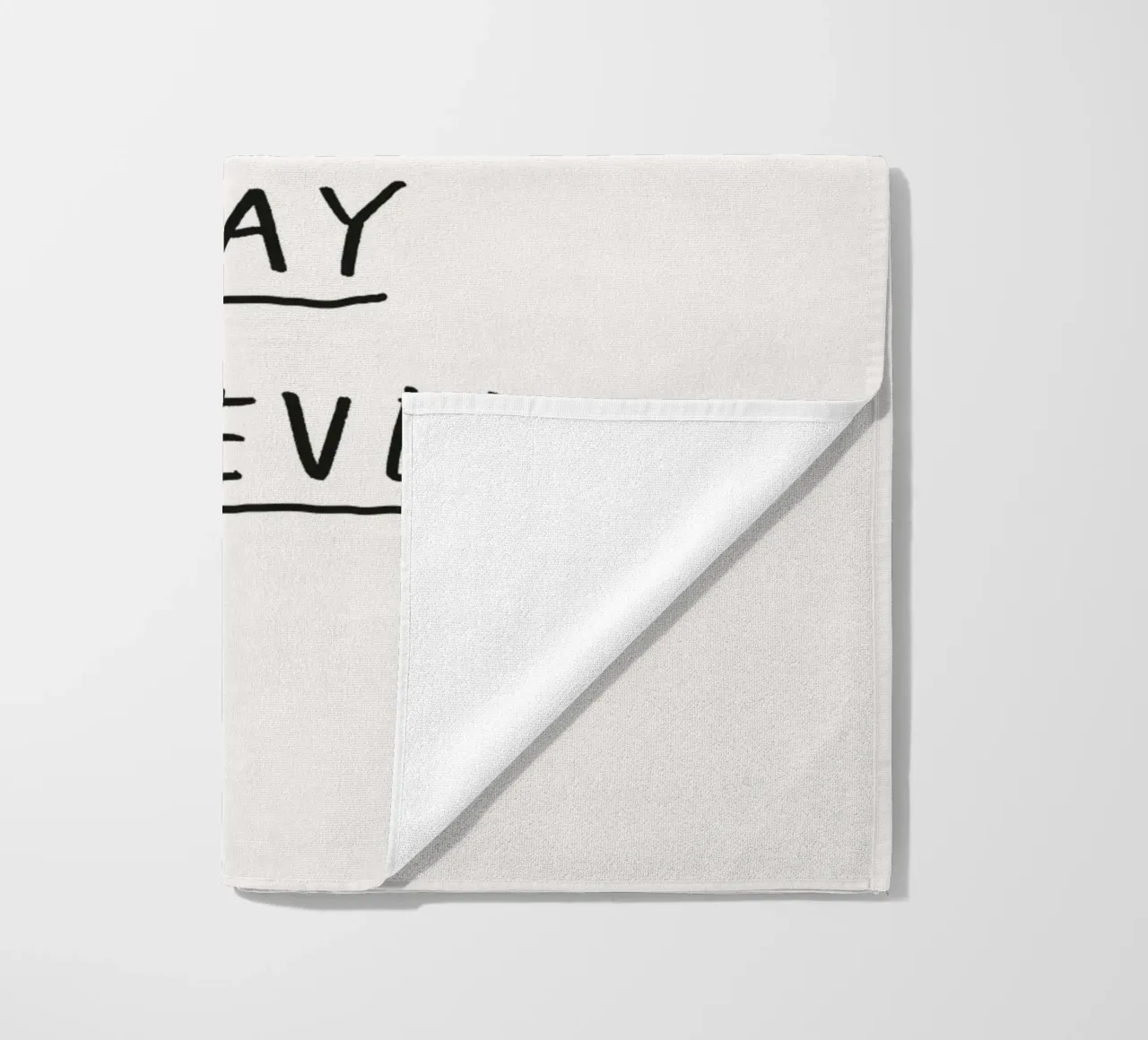 It Won't Be This Way Forever Hopeful Minimalist Inspiring beach towel by THE MOTIVATED TYPE