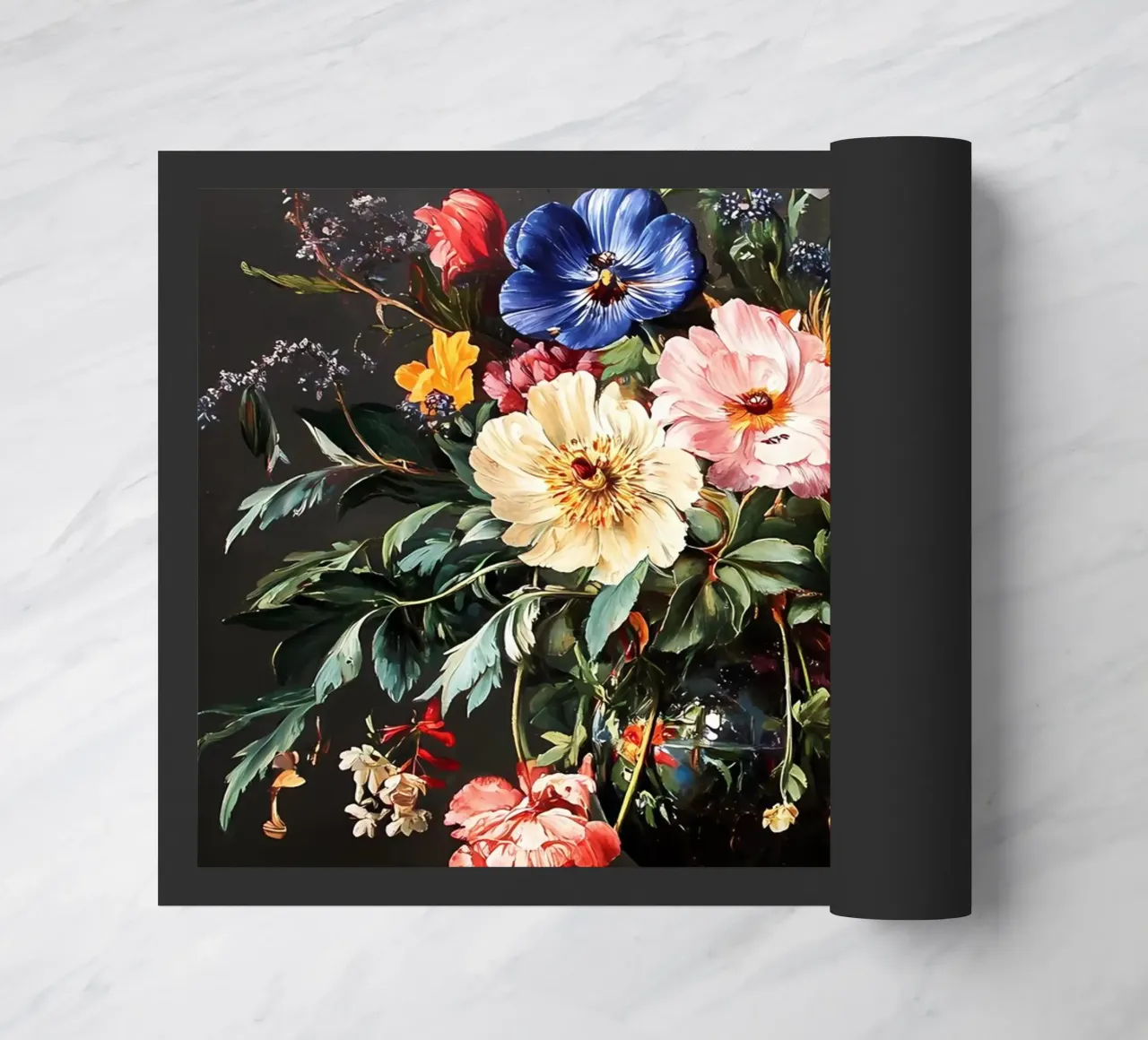Natura morta di fiori d'epoca zerbino da IamHomeStudio