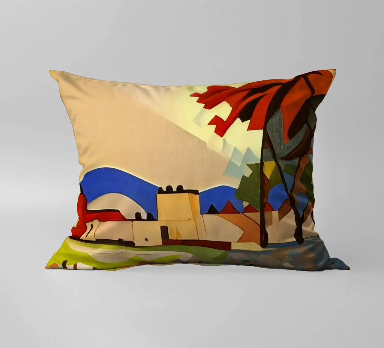 Sightseeing_Excursion_Kassel_19 decorative cushion by Abstract Art by LK