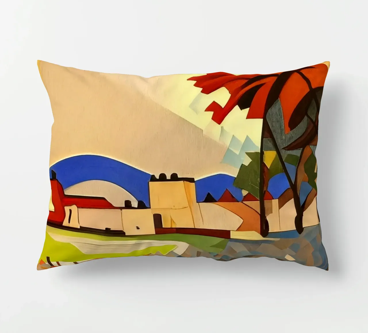 Sightseeing_Excursion_Kassel_19 decorative cushion by Abstract Art by LK