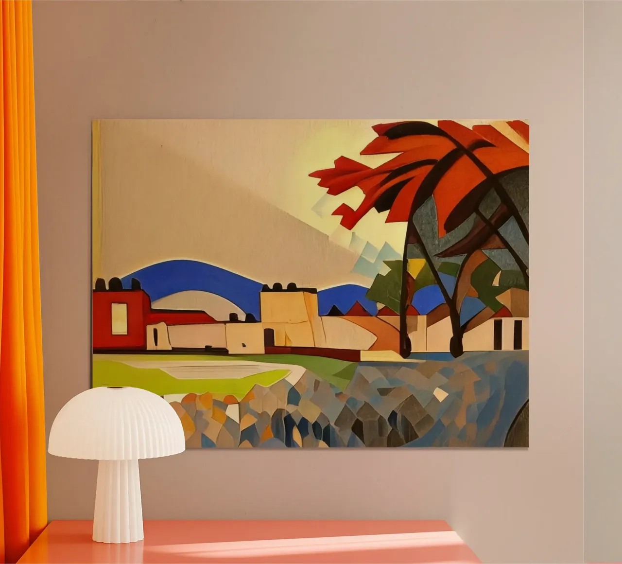 Escursione_di_città_di_Kassel_19 poster con telaio in legno da Abstract Art by LK