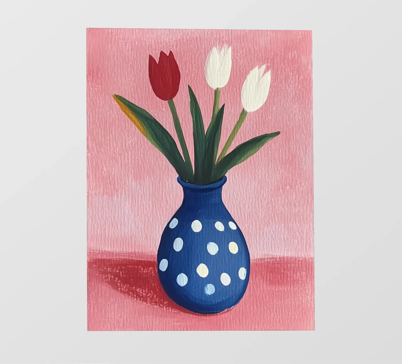 Cute Tulips in Vase photo wallpaper by IamHomeStudio