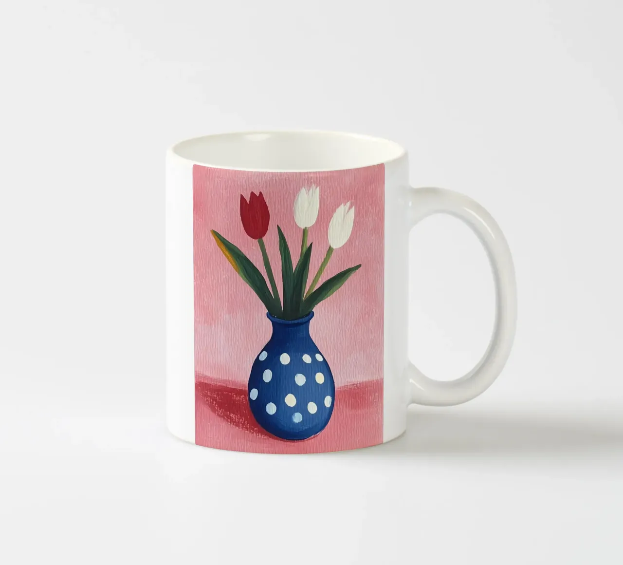 Tulipani carini in vaso tazza in ceramica da IamHomeStudio