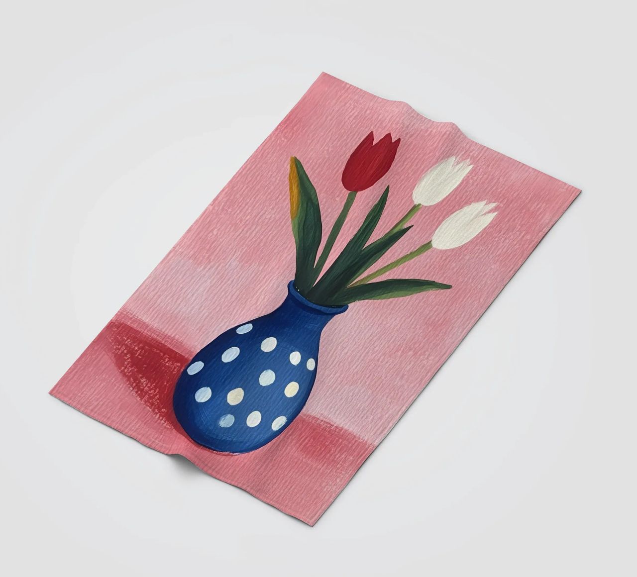 Tulipani carini in vaso coperta in pile da Olga Wildrose